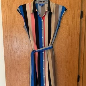 Midi length sleeveless dress